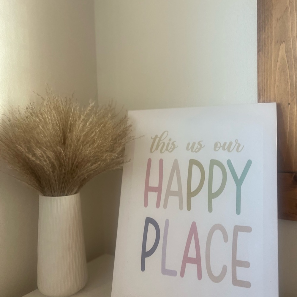 Multicolor 'Happy Place' Wall Art 14 x 12” - Picture 4 of 7